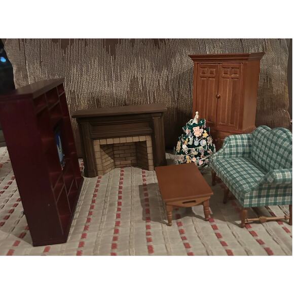 Museum Of American Folk Art Collection Vintage Miniature Furniture TV Set Bundle - Picture 1 of 16